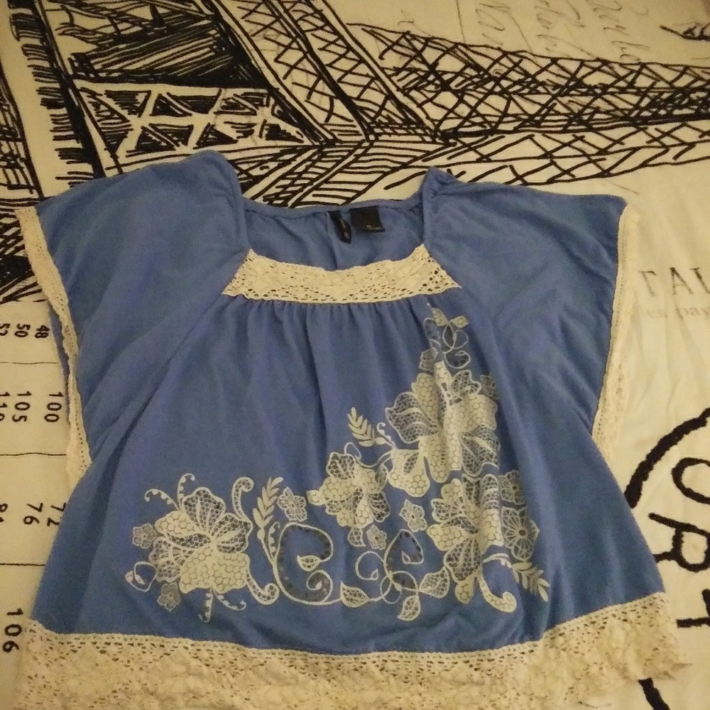 Crocheted Peasant Blouse